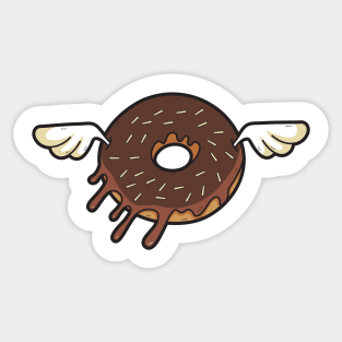 donut creatures with wings Sticker